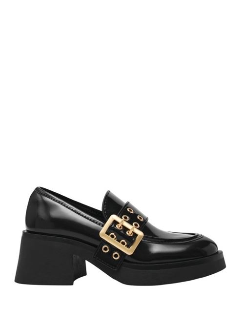 Black leather loafers Steve Madden | SMSBRIDGETON-BBX.BBX